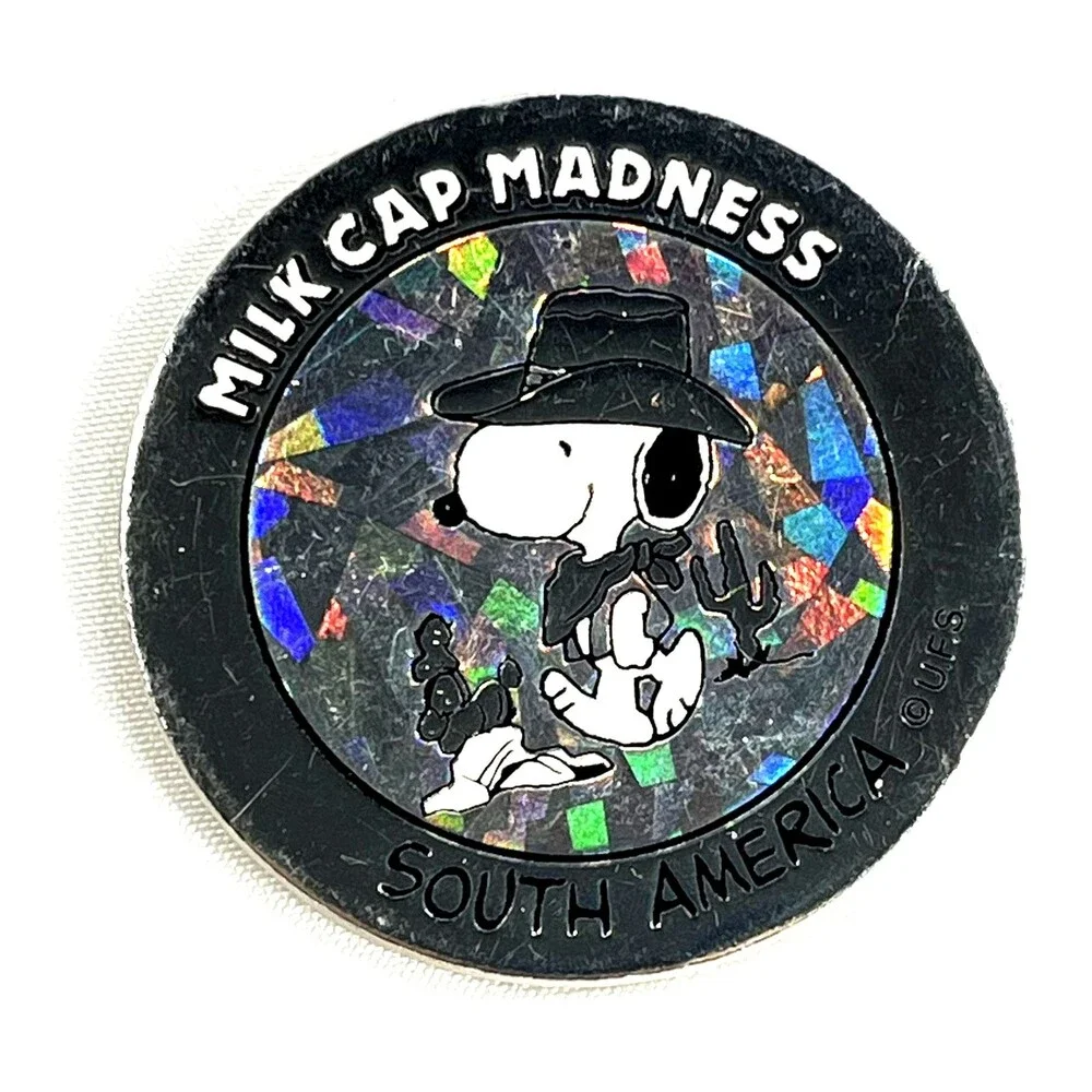 Lot Of 18 Pogs Milk Caps Vintage 1995 Looney Tunes, Power Rangers, Snoopy & More